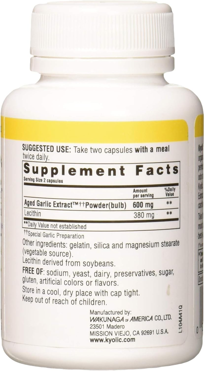 100 Capsules Aged Garlic Extract A1835