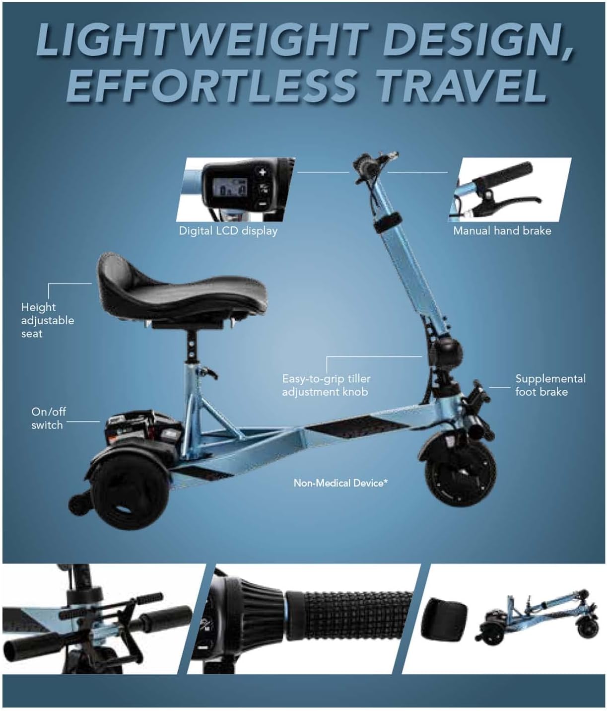 3-Wheel Electric Mobility Scooter N81126