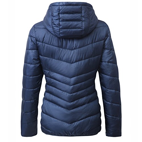Lightweight Water-Resistant Hooded Puffer Jacket T35156