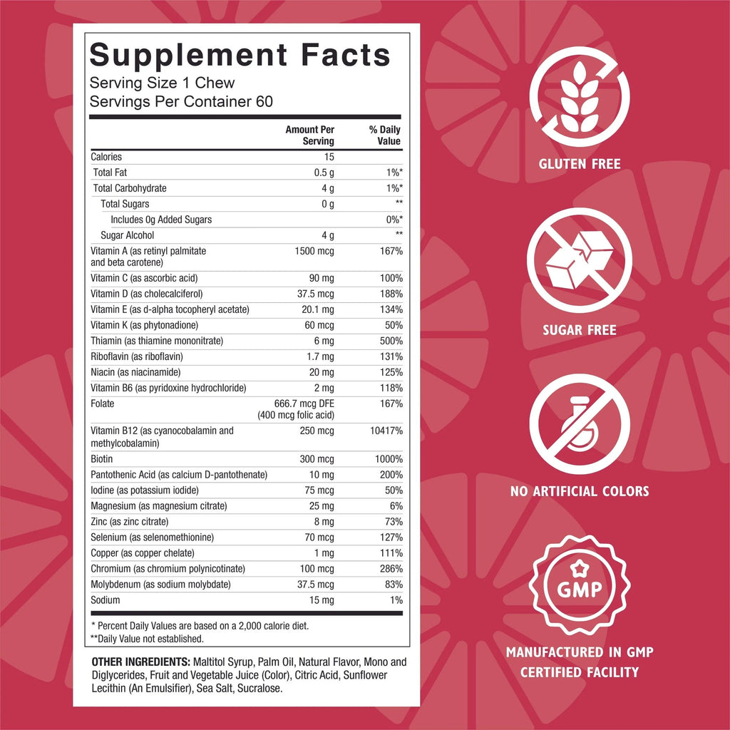 Bariatric Multivitamin Soft Chews, 60 count L7663