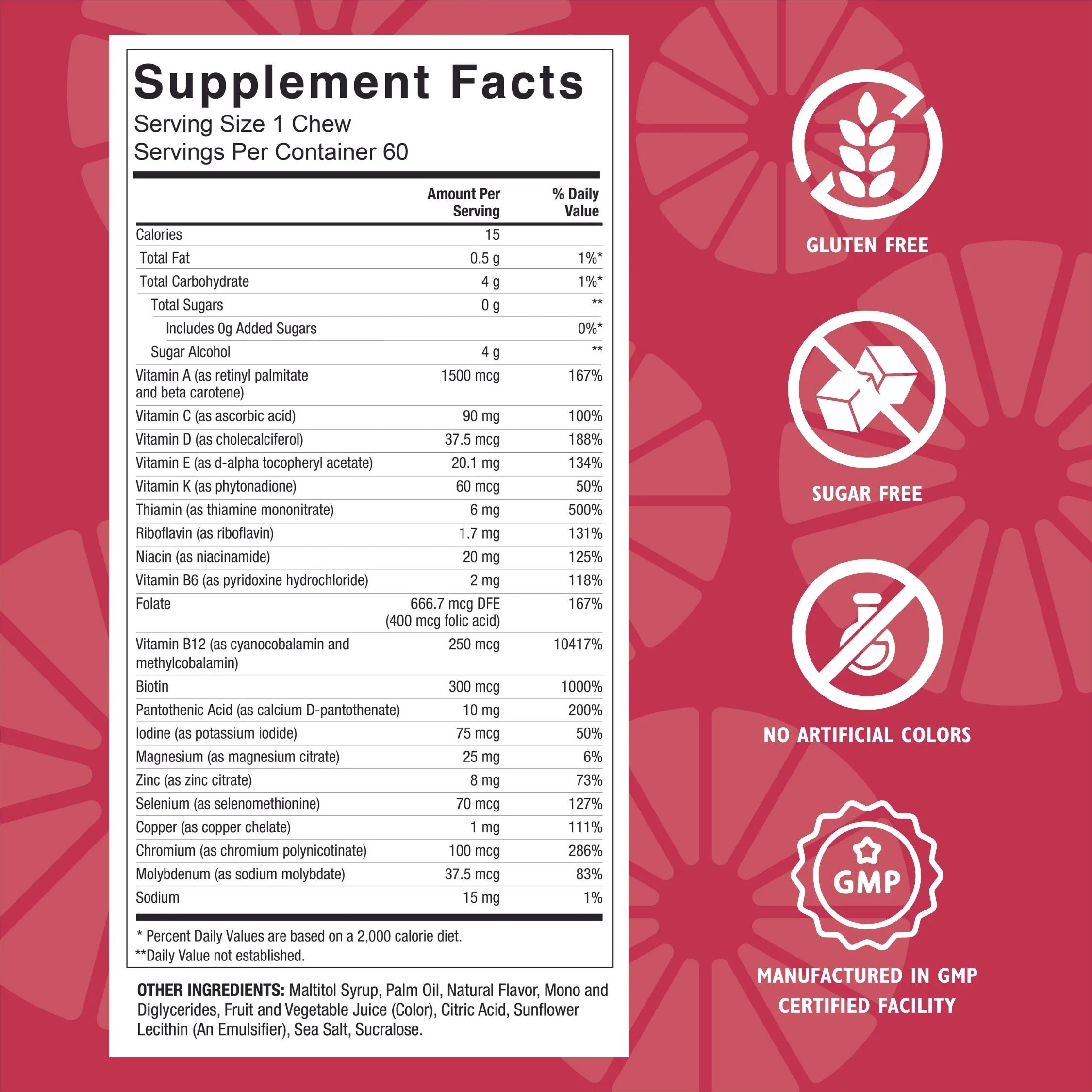 Bariatric Multivitamin Soft Chews, 60 count L7663