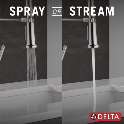 Brushed Nickel Kitchen Faucet with Pull Down Sprayer E448708
