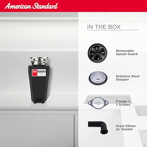 Black 1/2 HP Heavy Duty Garbage Disposer P714