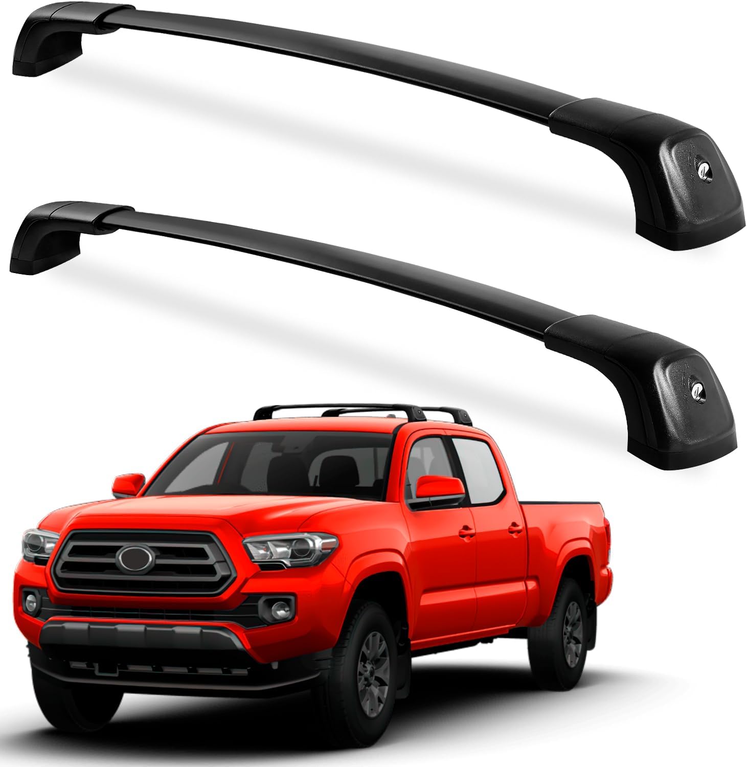 Heavy Duty Lockable Aluminum Black Roof Rack Cross Bars H328