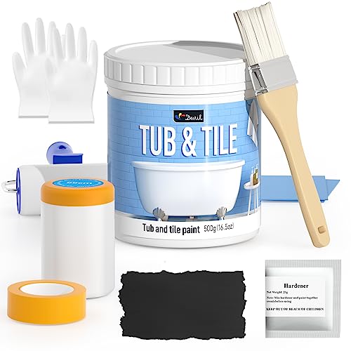 White Semi-Gloss Tub and Tile Refinishing Kit, 25-30sq.ft H1927