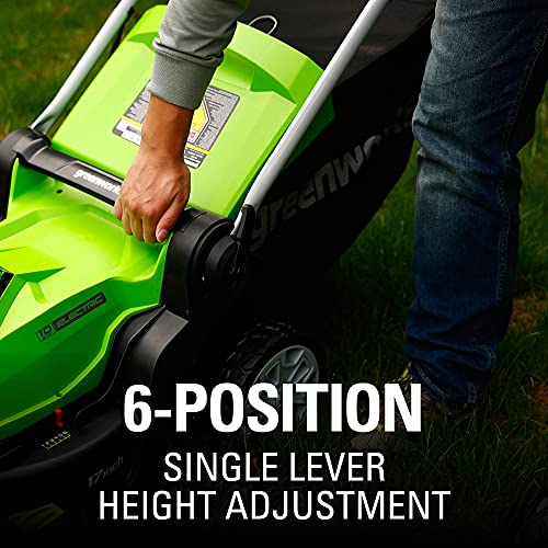10 Amp 17-Inch Corded Electric Lawn Mower V393