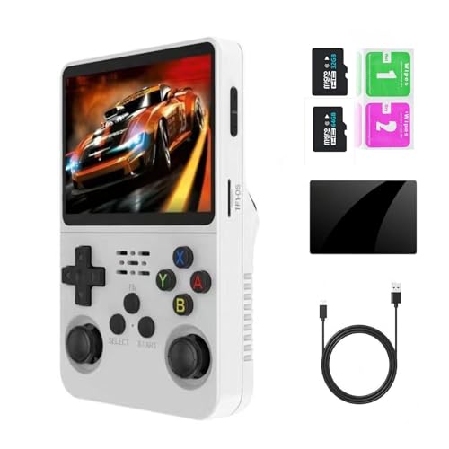 White 3.5-Inch IPS Screen Retro Handheld Gaming Console M259527