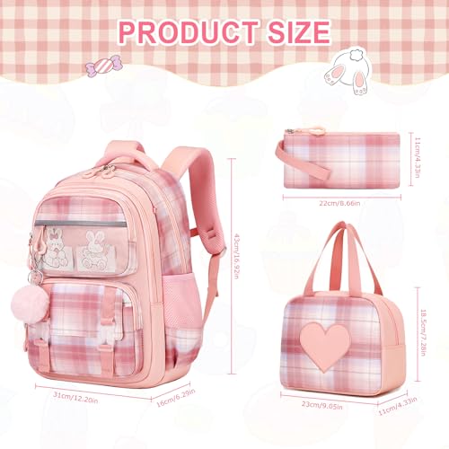 Purple School Backpack with Lunch Box P2132