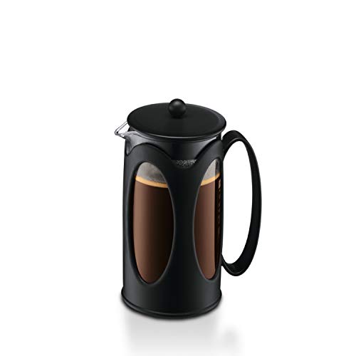 French Press Coffee Maker, Borosilicate Glass - 4-Cup (0.5 L), Black Y55187
