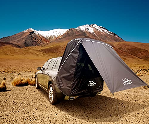 Black Waterproof SUV Camping Tent Awning with Screen Net N8853