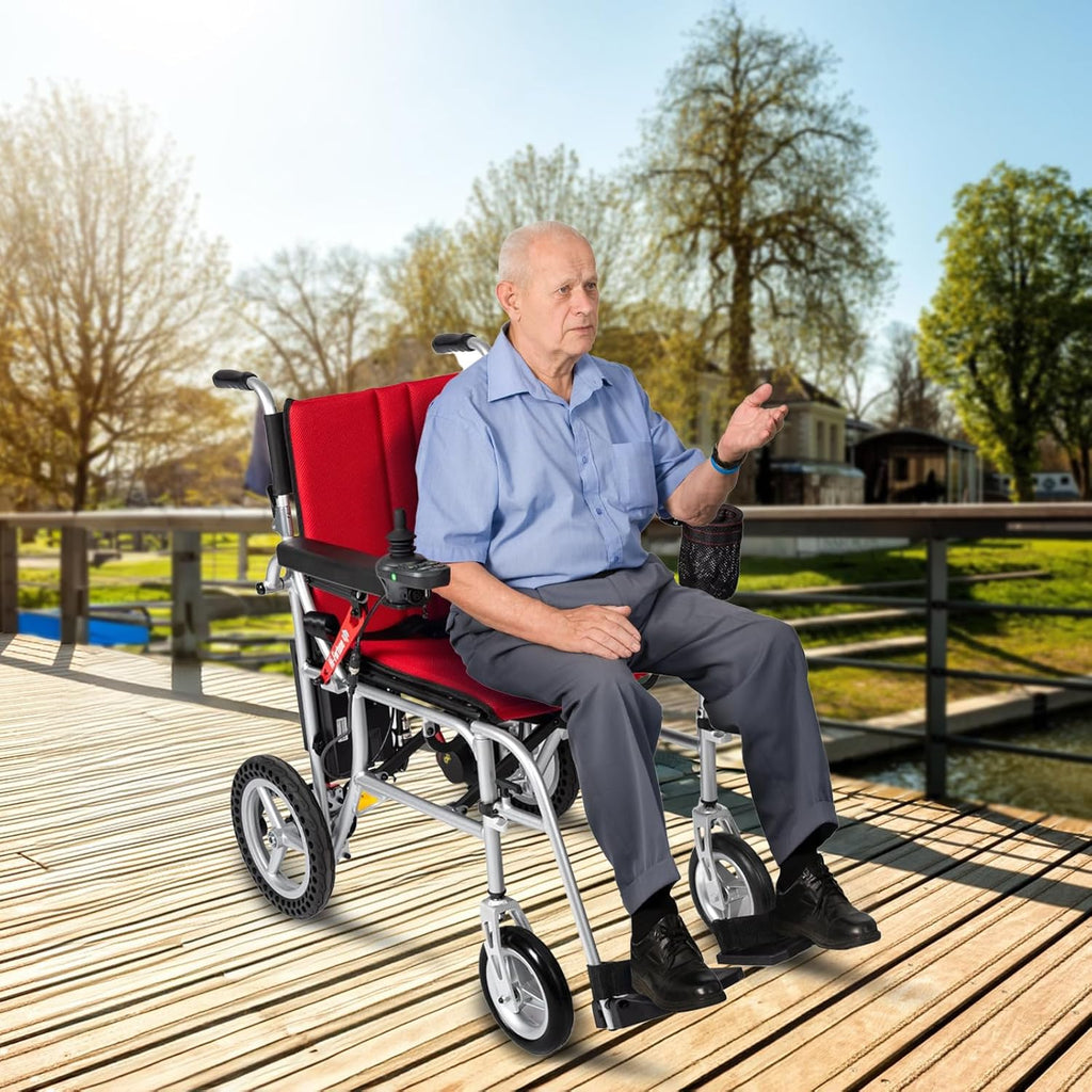 Lightweight Electric Wheelchair 35lbs Foldable Power Wheelchair Q94909