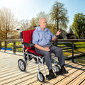 Lightweight Electric Wheelchair 35lbs Foldable Power Wheelchair Q94909
