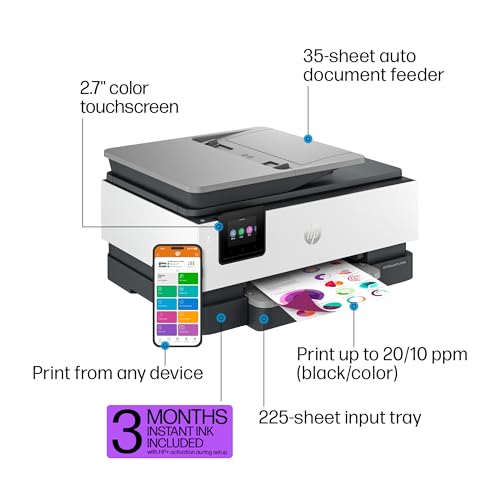 Wireless All-in-One Color Inkjet Printer with ADF and Duplex Printing Q4289