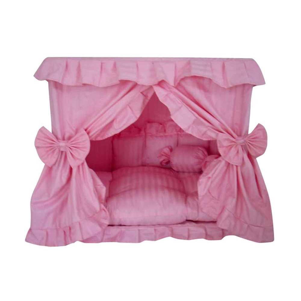 Princess Pink Pet Dog Handmade Bed House Y2338