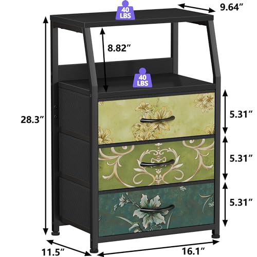 White 5 Drawer Fabric Dresser with Steel Frame B223903