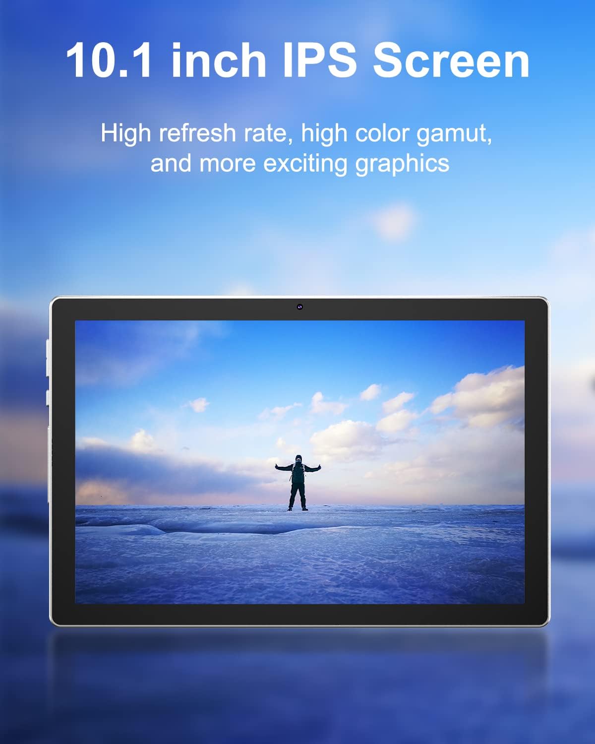 10.1 Inch Android 12 Tablet with Keyboard, 2GB RAM, 32GB ROM, 512GB Expandable Y949609