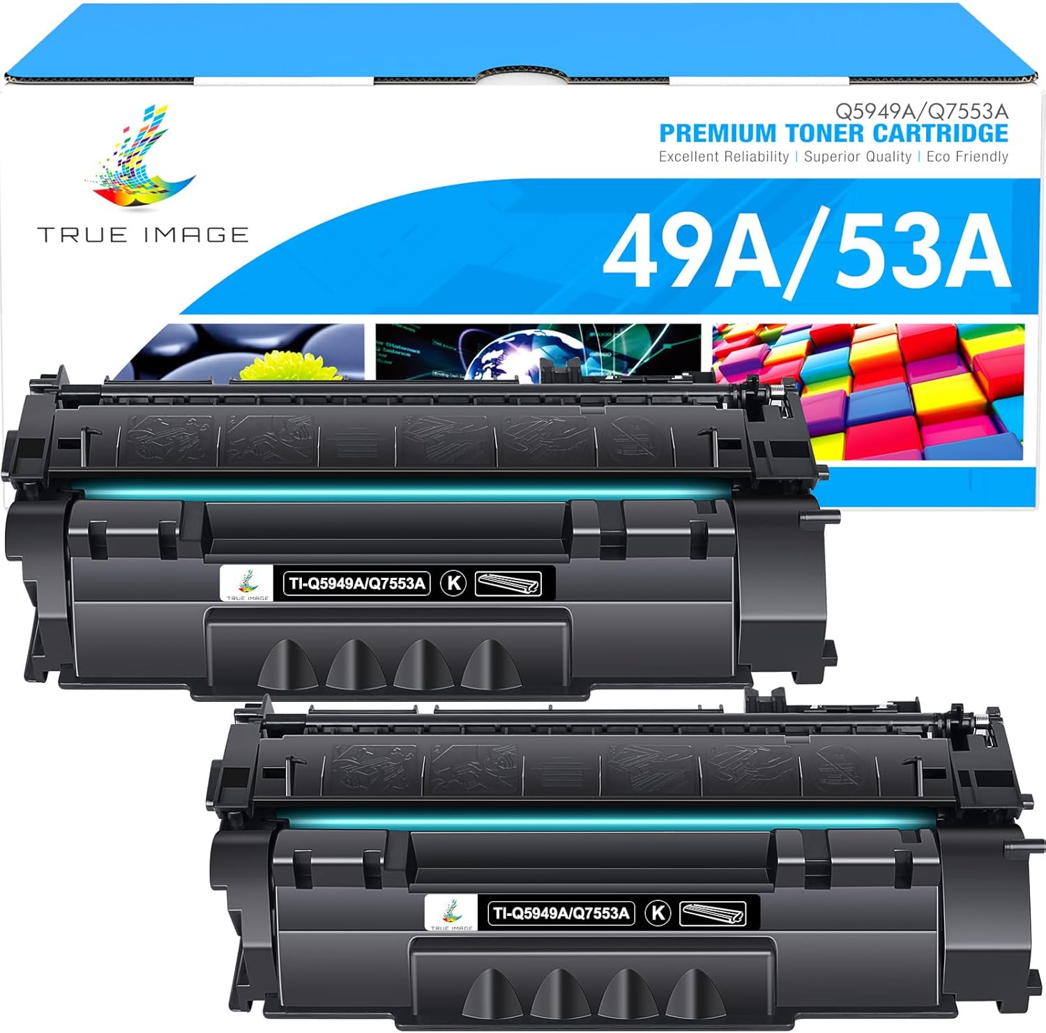 Black 2-Pack Compatible Toner Cartridge T7532