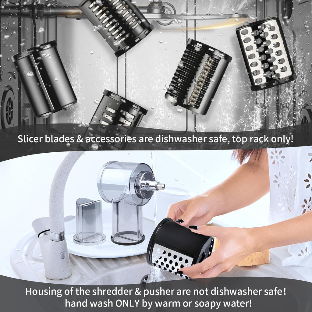 Slicer Shredder Attachments for KitchenAid Stand Mixers with 5 Blades N3036