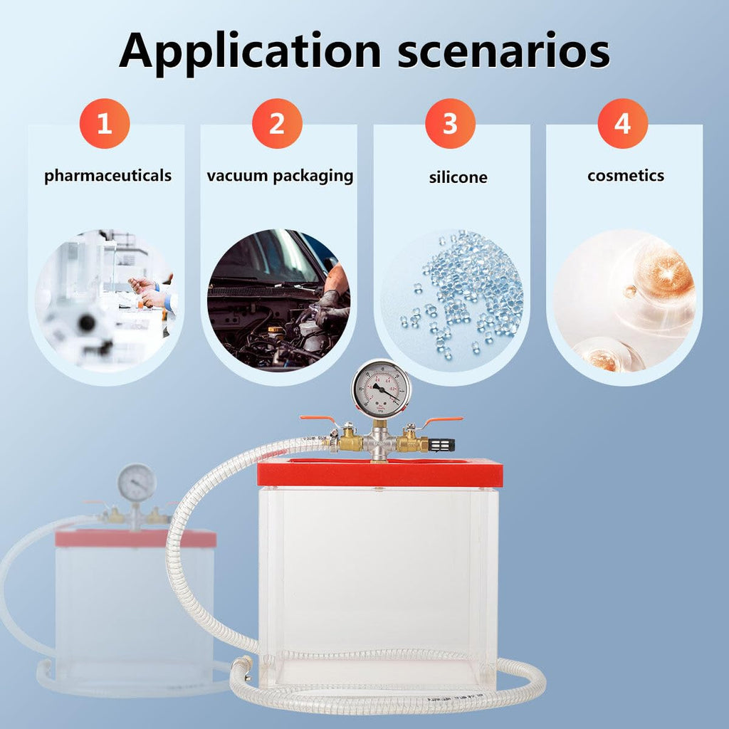 2 Gallon Clear Acrylic Vacuum Chamber M430855