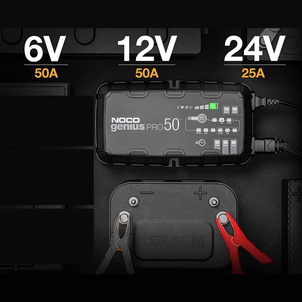 50-Amp 6V 12V 24V Battery Charger W6651