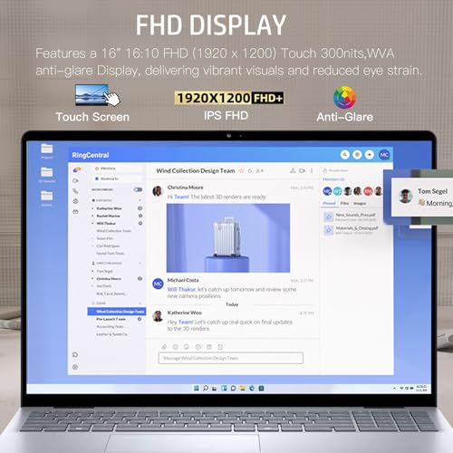 14-inch FHD+ IPS Touchscreen Laptop with Backlit Keyboard, Fingerprint, 32GB DDR5 RAM, 1TB SSD T5226