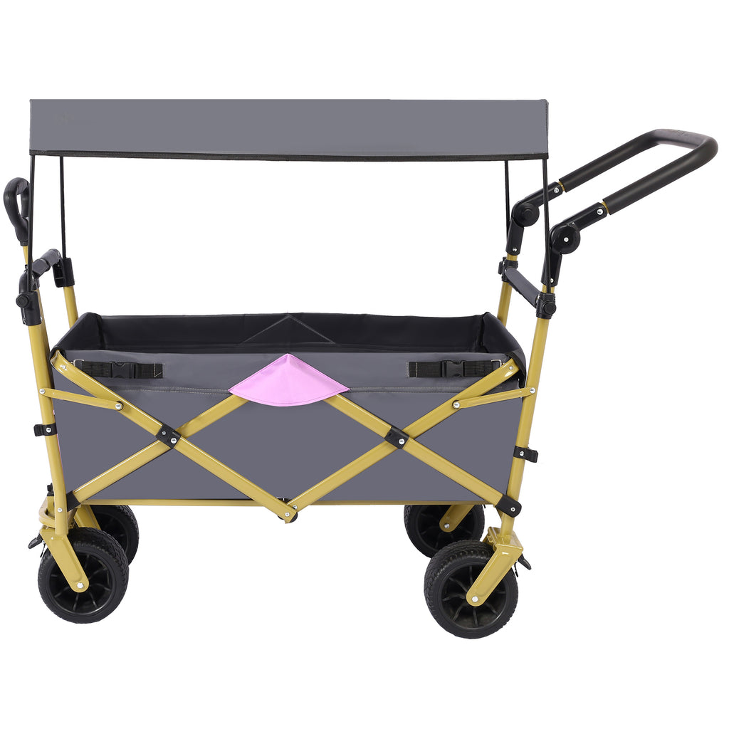 Utility Folding Wagon with Removable Canopy Y109