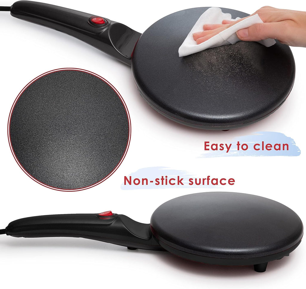 Electric Crepe Maker with Non-Stick Dipping Plate F91143