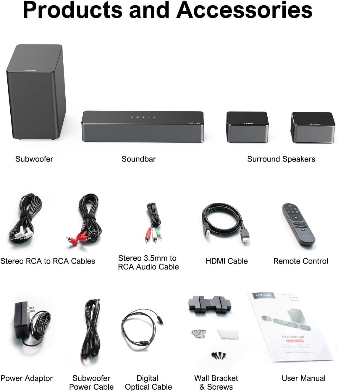 5.1 Sound Bar with Subwoofer U4606