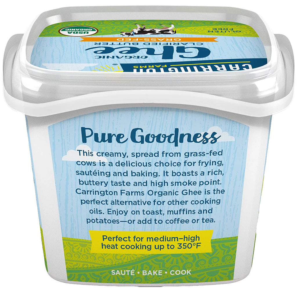 Organic Ghee Clarified Butter Grass Fed 12 fl oz Pack of 2 E541