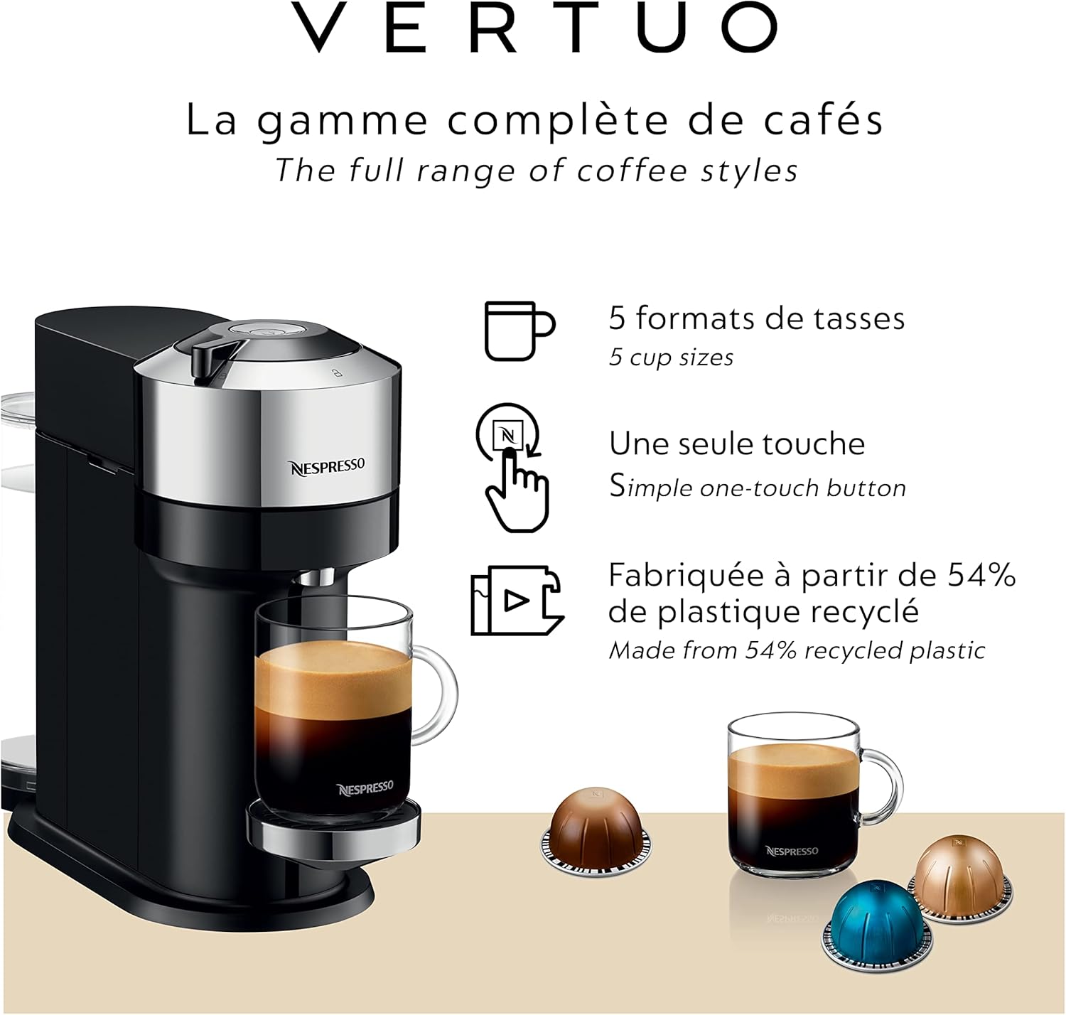 Chrome Coffee and Espresso Machine O147