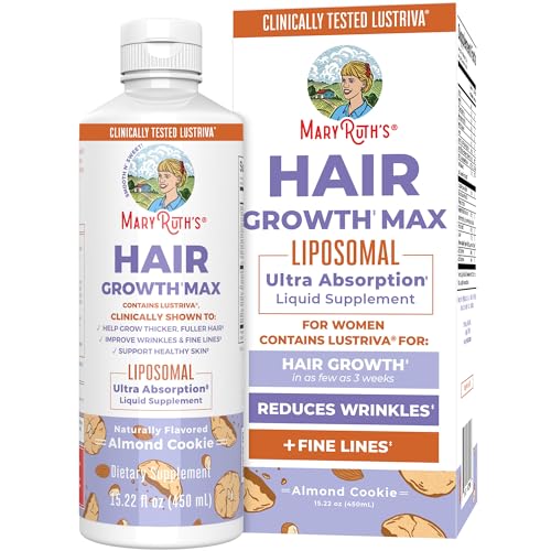 15.22 Fl Oz Liposomal Hair Growth with Biotin 10000mcg and Pumpkin Seed Oil B54092