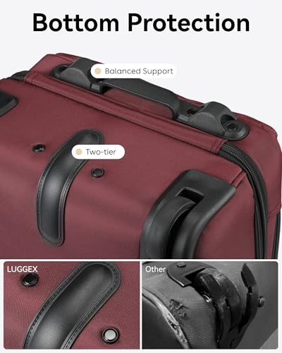 Black 16 Inch Soft Sided Underseat Carry On Luggage with Wheels R9575