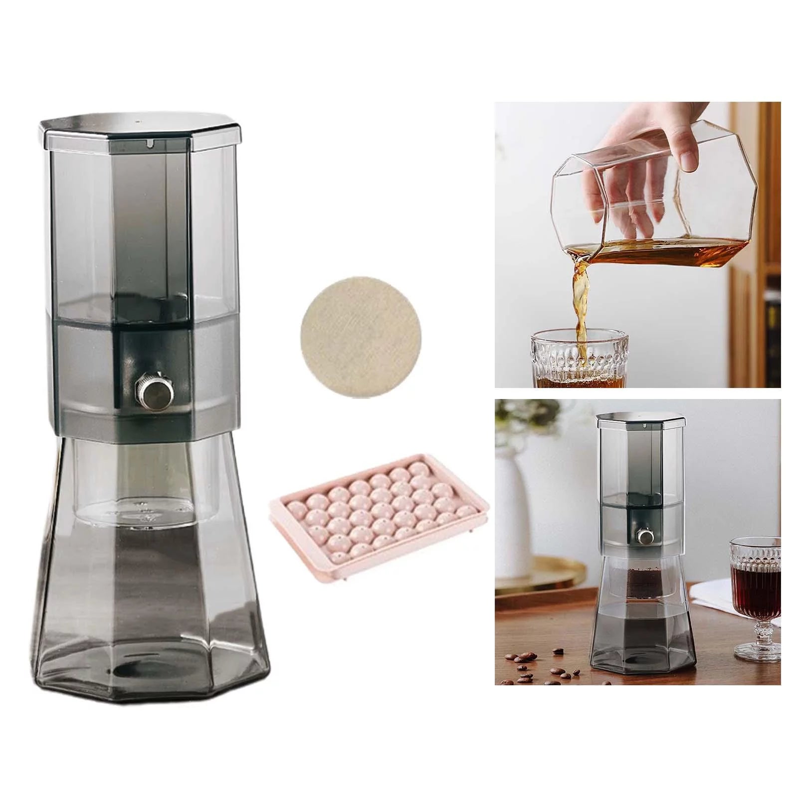 Cold Brew Coffee Maker Detachable Coffee Machine gray G620826