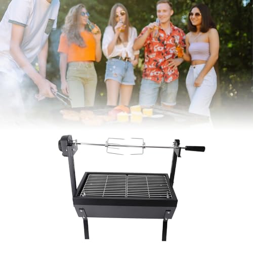 55.1lb Load Bearing Capacity Charcoal Spit Rotisserie Grill P92487