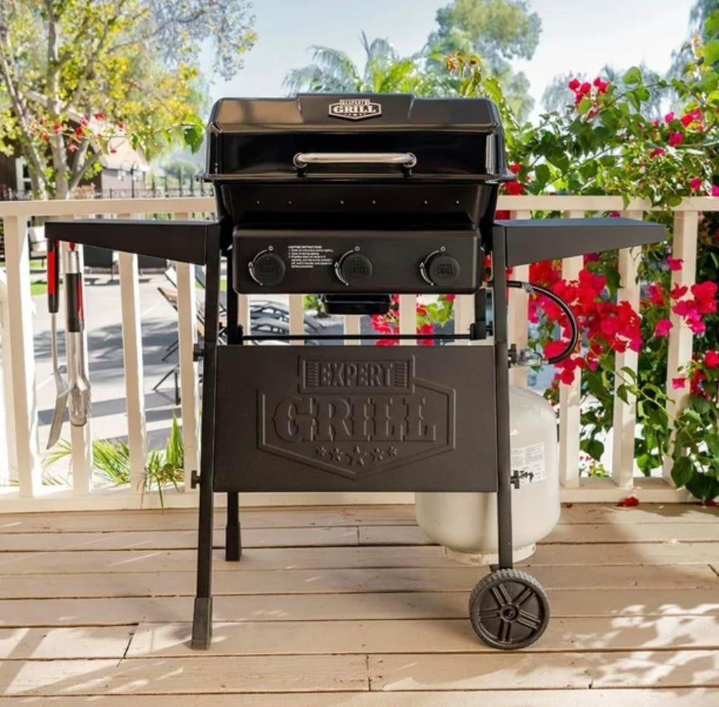 Black 3 Burner Propane Gas Grill O485151