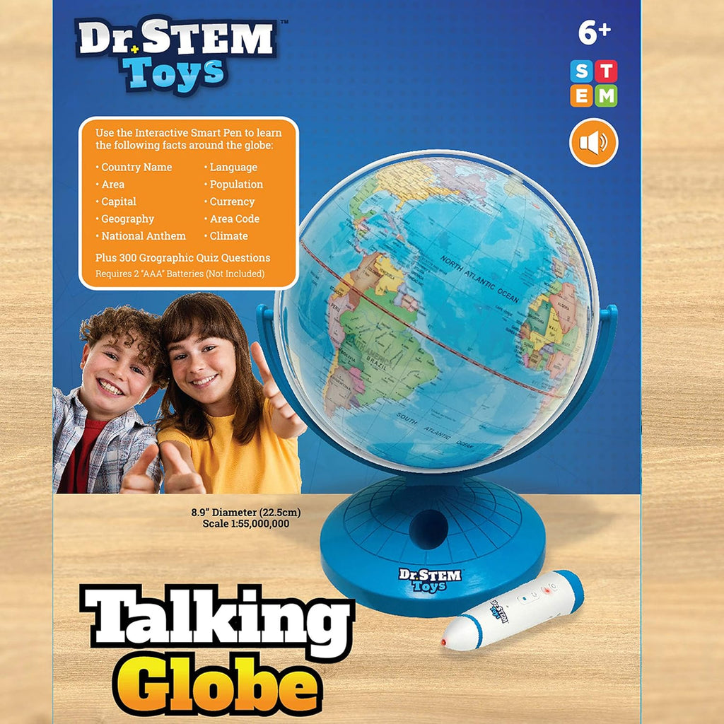 9 Inch Talking World Globe with Stylus Pen and Stand H286561
