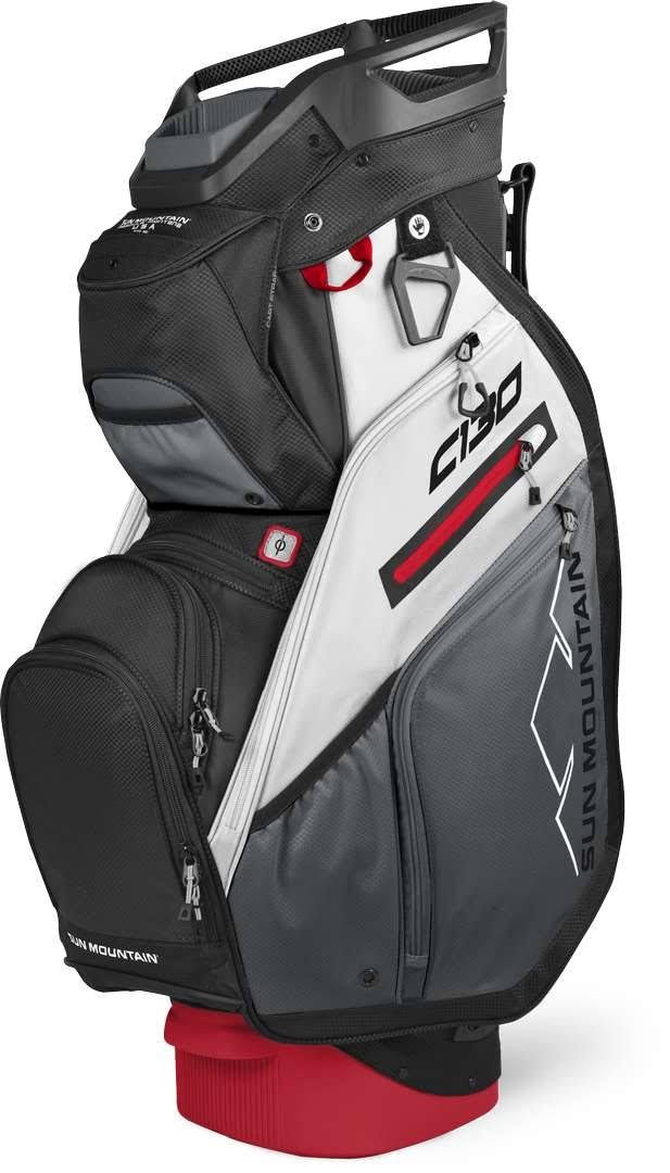 Black Charcoal White Red Cart Bag S857279