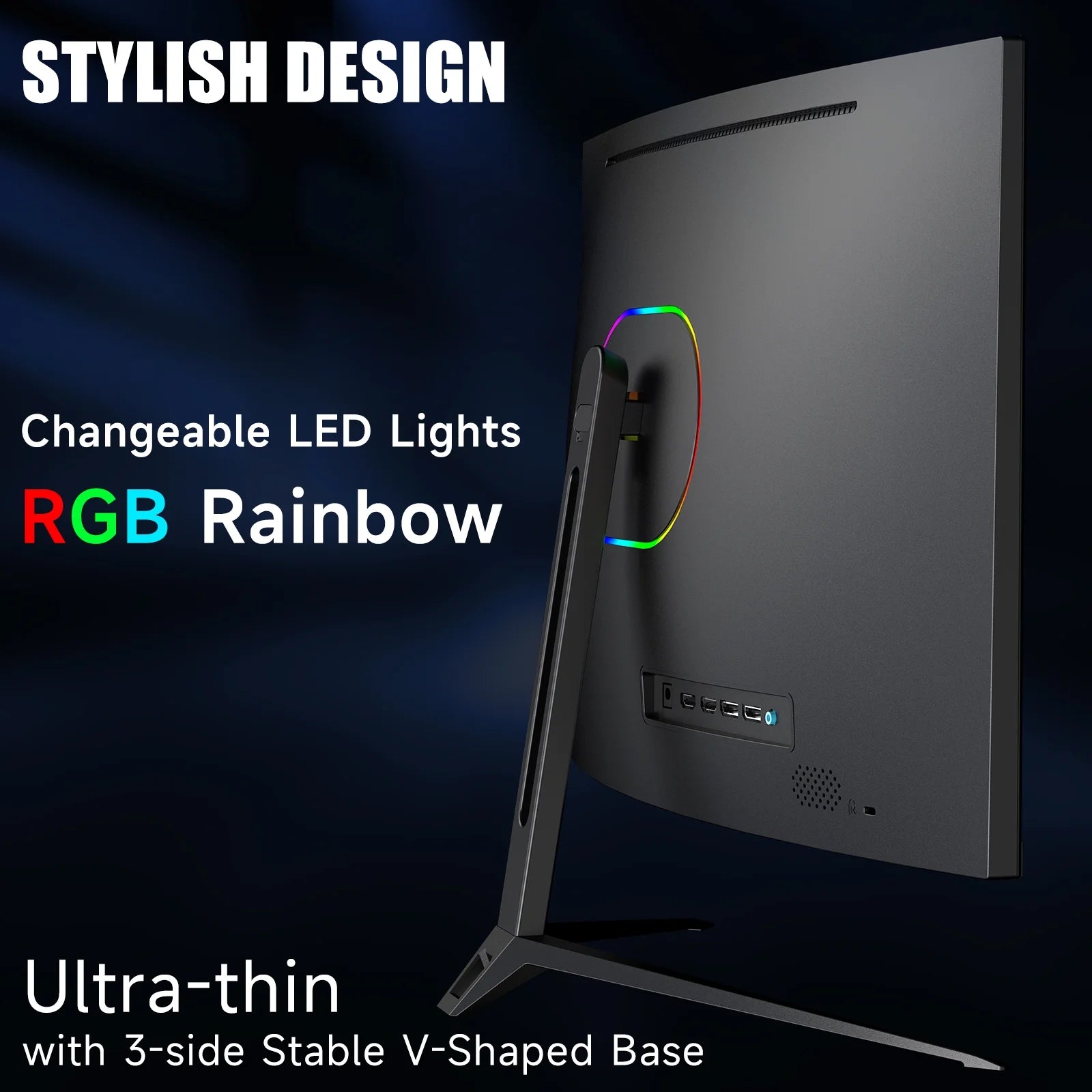 27-inch FHD VA Curved Gaming Monitor, 240Hz Refresh Rate, 1ms DisplayPort, HDMI, DP and Speakers I6730