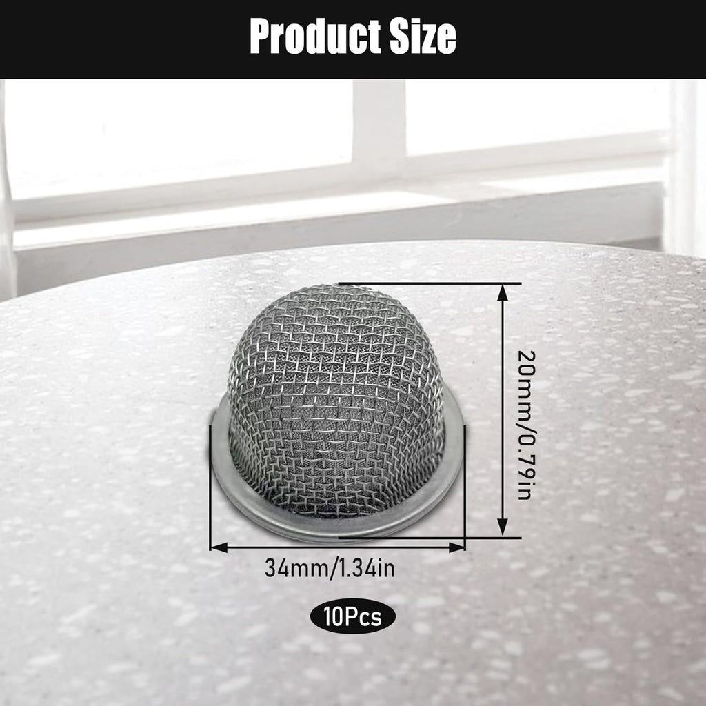 20 Pcs Stainless Steel Mesh Screen Filter Bowl W906488