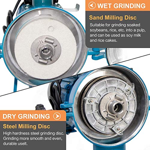 3000W Electric Grain Grinder Mill with Funnel A775169