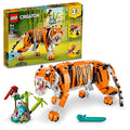 LEGO Creator 3 in 1 Majestic Tiger Building Set, Transforms from Tiger to Panda or Koi Fish Set, Animal Figures, Collectible Building Toy, Gifts for Kids, Boys & Girls 9 Plus Years Old, 31129 Q13512