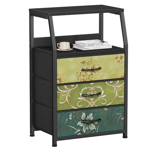 White 5 Drawer Fabric Dresser with Steel Frame B223903