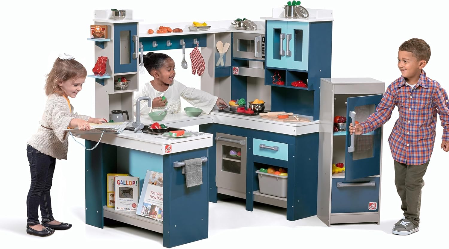 15 Piece Wooden Kitchen Set for Kids W724790