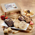 Birthday Celebration Gift Tin with Fresh Baked Cookies, Fudge Brownies & Flaky Rugelah C17485