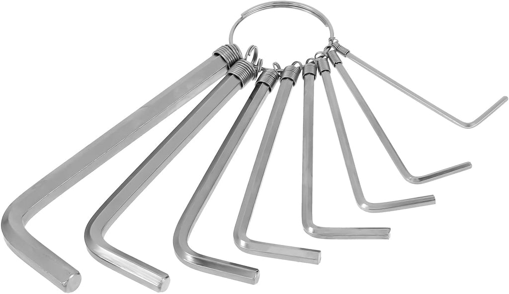 8pcs Hex Key Set Silver 1.5-6 mm L Shape Allen Wrench A234