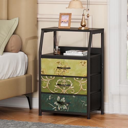 White 5 Drawer Fabric Dresser with Steel Frame B223903