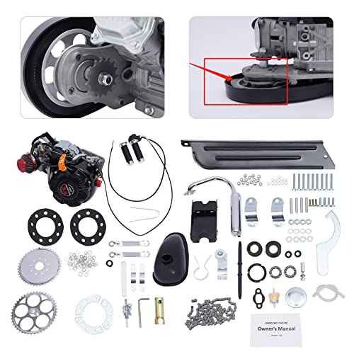 2 Stroke 100cc Bicycle Engine Kit Air-Cooling Full Set C1379