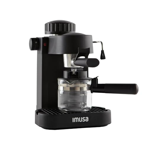 4 Cup Espresso Cappuccino Maker, Black X821