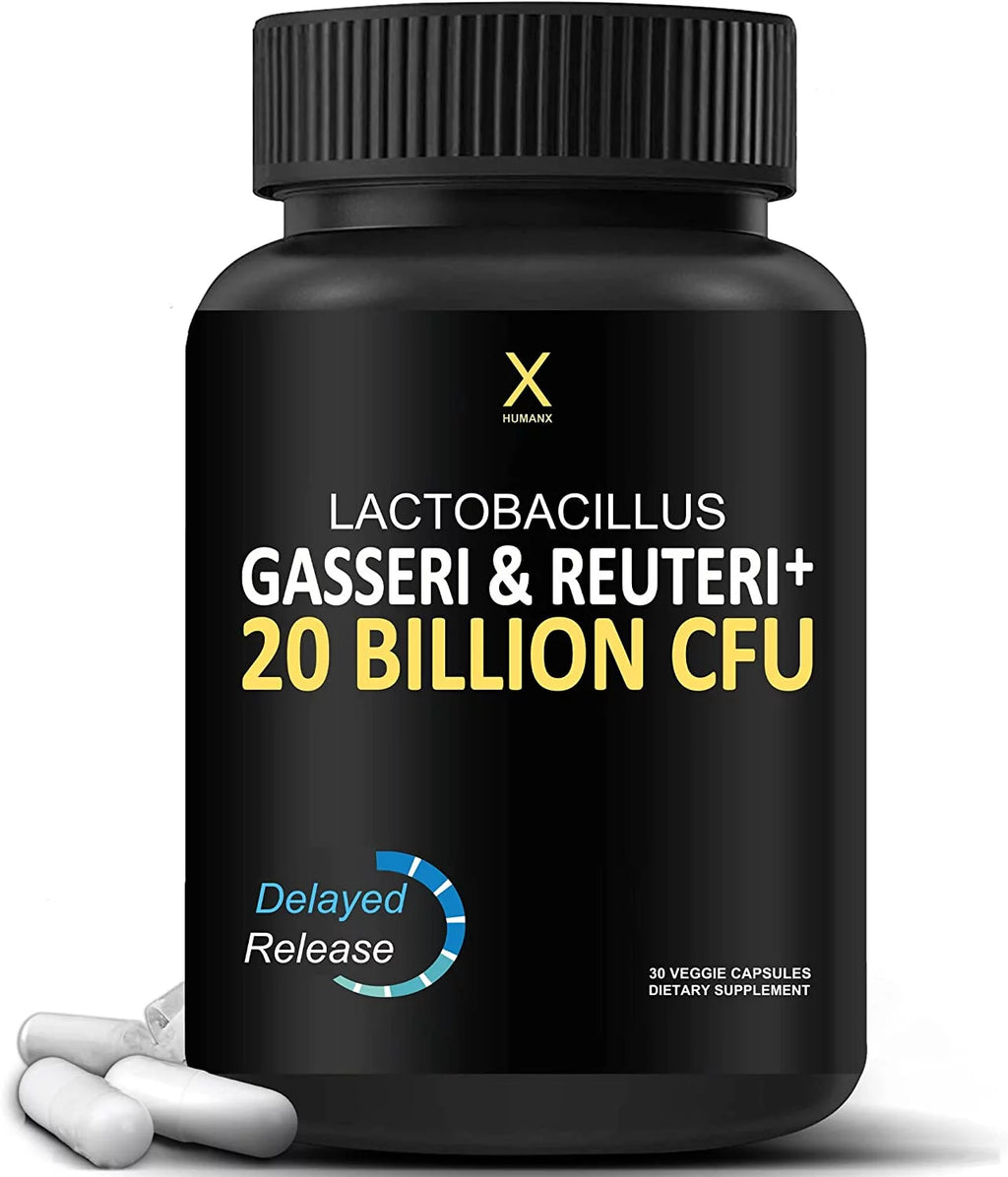 Probiotic Supplement with Lactobacillus Gasseri & Reuteri, 20 Billion CFU, Delayed Release Capsules E2103