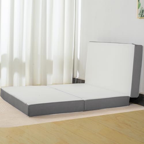 White 3-Inch Tri Folding Gel Memory Foam Mattress V810